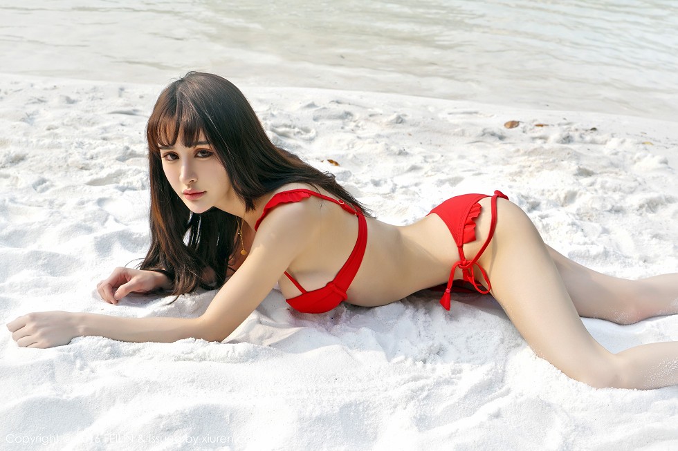 [FeiLin嗲囡囡]VOL.042_嫩模Cheryl青树性感比基尼系列豪乳诱惑写真48P