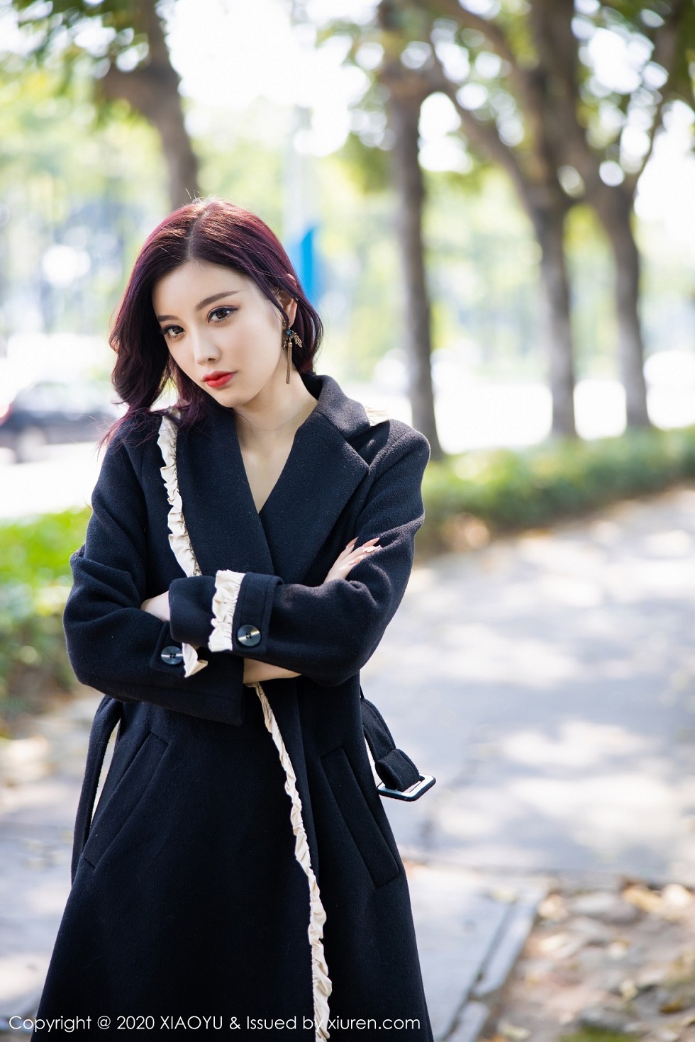 [XiaoYu画语界]Vol.338_女神杨晨晨sugar性感车拍主题飒爽皮衣配黑丝渔网诱惑写真89P