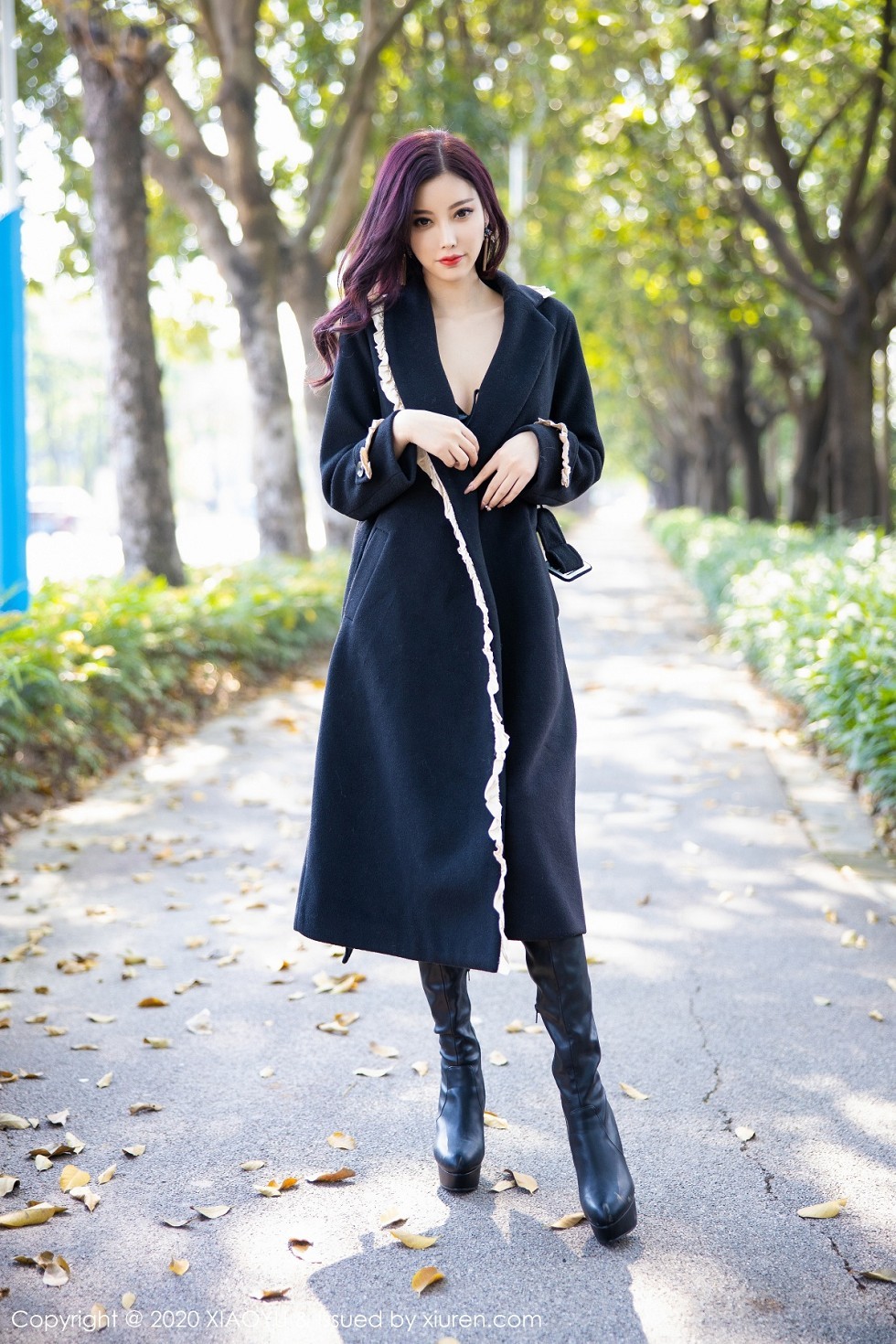 [XiaoYu画语界]Vol.338_女神杨晨晨sugar性感车拍主题飒爽皮衣配黑丝渔网诱惑写真89P