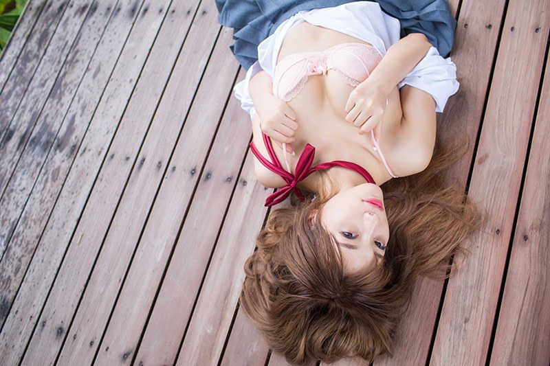 甜美学生妹杨晨晨制服白袜秀美乳(图25)