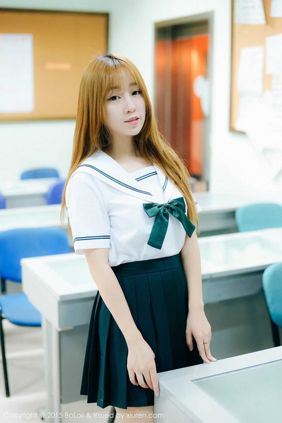 [BoLoli波萝社]Vol.035_嫩模王雨纯最新JK制服撩短裙秀诱惑翘臀写真73P