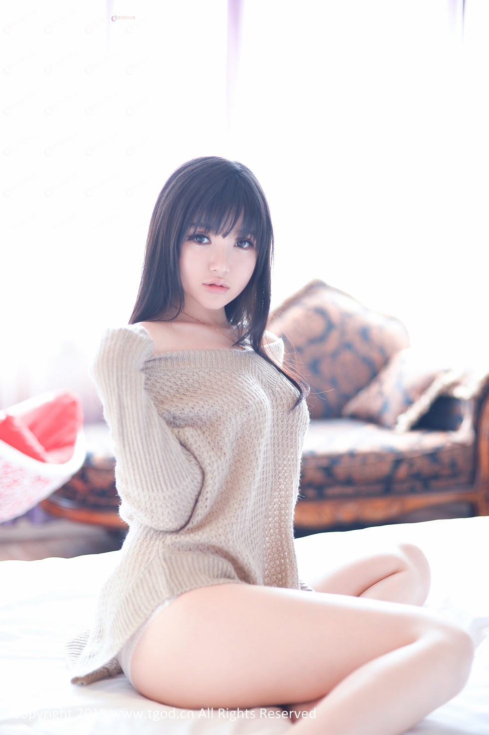 [TGOD推女神]2015.08.06_人气嫩模米妮mini童颜巨乳性感翘臀诱惑写真43P