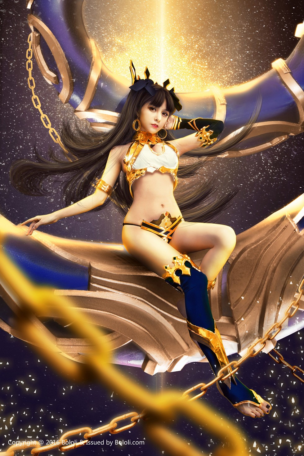 [BoLoli波萝社新刊]Vol.041_嫩模夏美酱真人Cos伊斯塔凛秀完美身材傲人美乳写真37P