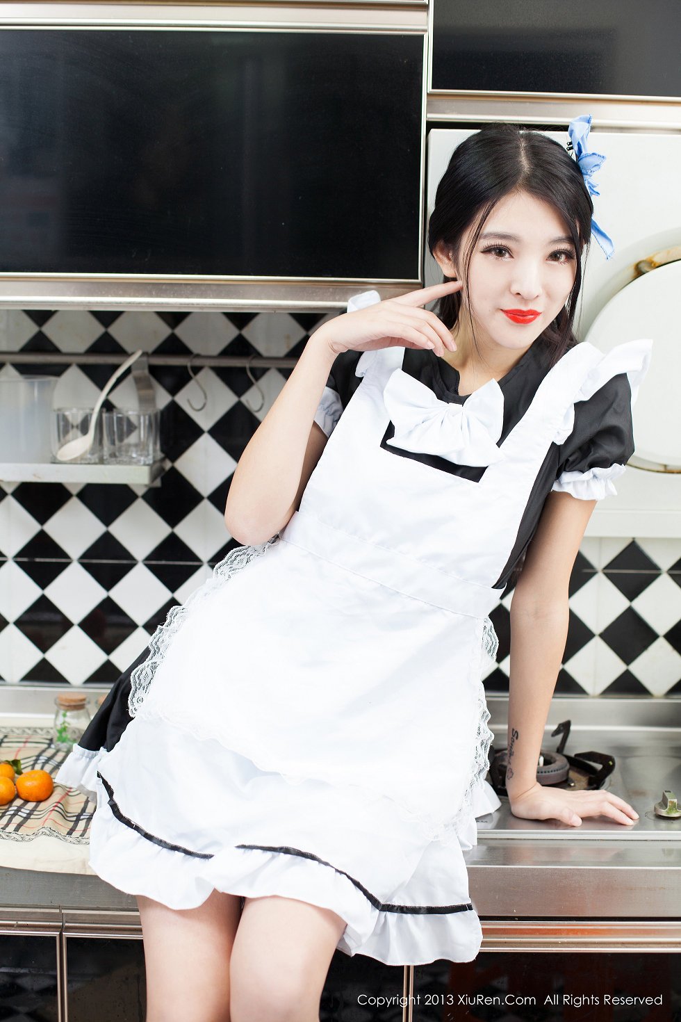 XiuRen第066期_绝美女神陈大榕厨娘系列写真秀110P