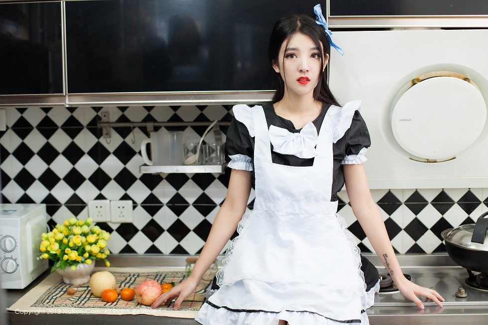 XiuRen第066期_绝美女神陈大榕厨娘系列写真秀110P