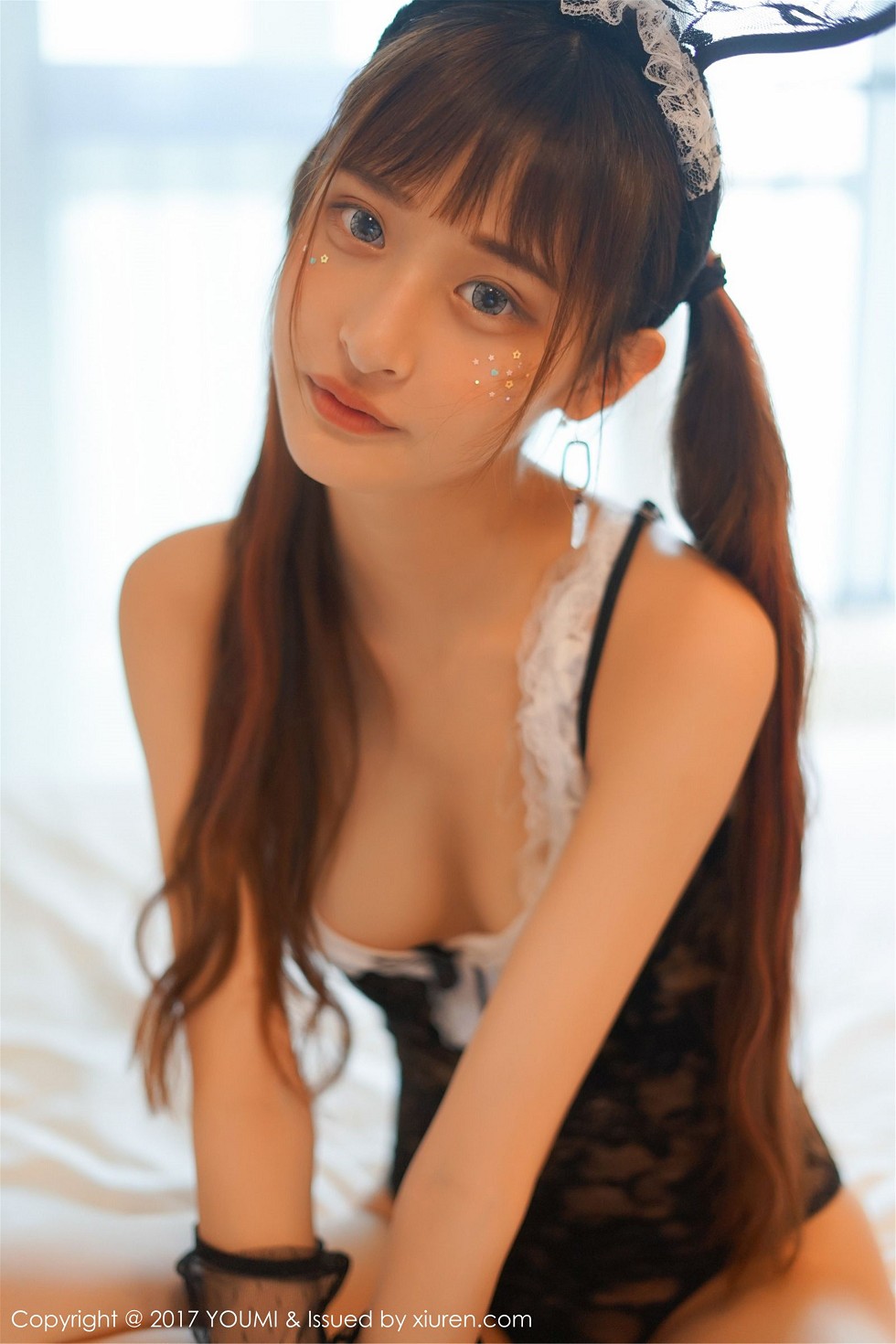 [YouMi尤蜜荟]Vol.051_嫩模little贝壳三点式比基尼+蕾丝兔女郎花样诱惑写真59P