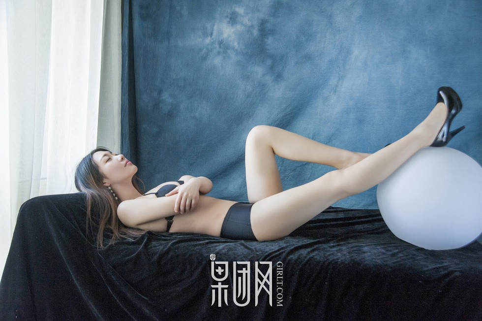 [GIRLT果团网]TG015_朦胧美人居家紫色薄纱缕空紫色内衣秀完美身材傲人美胸写真63P