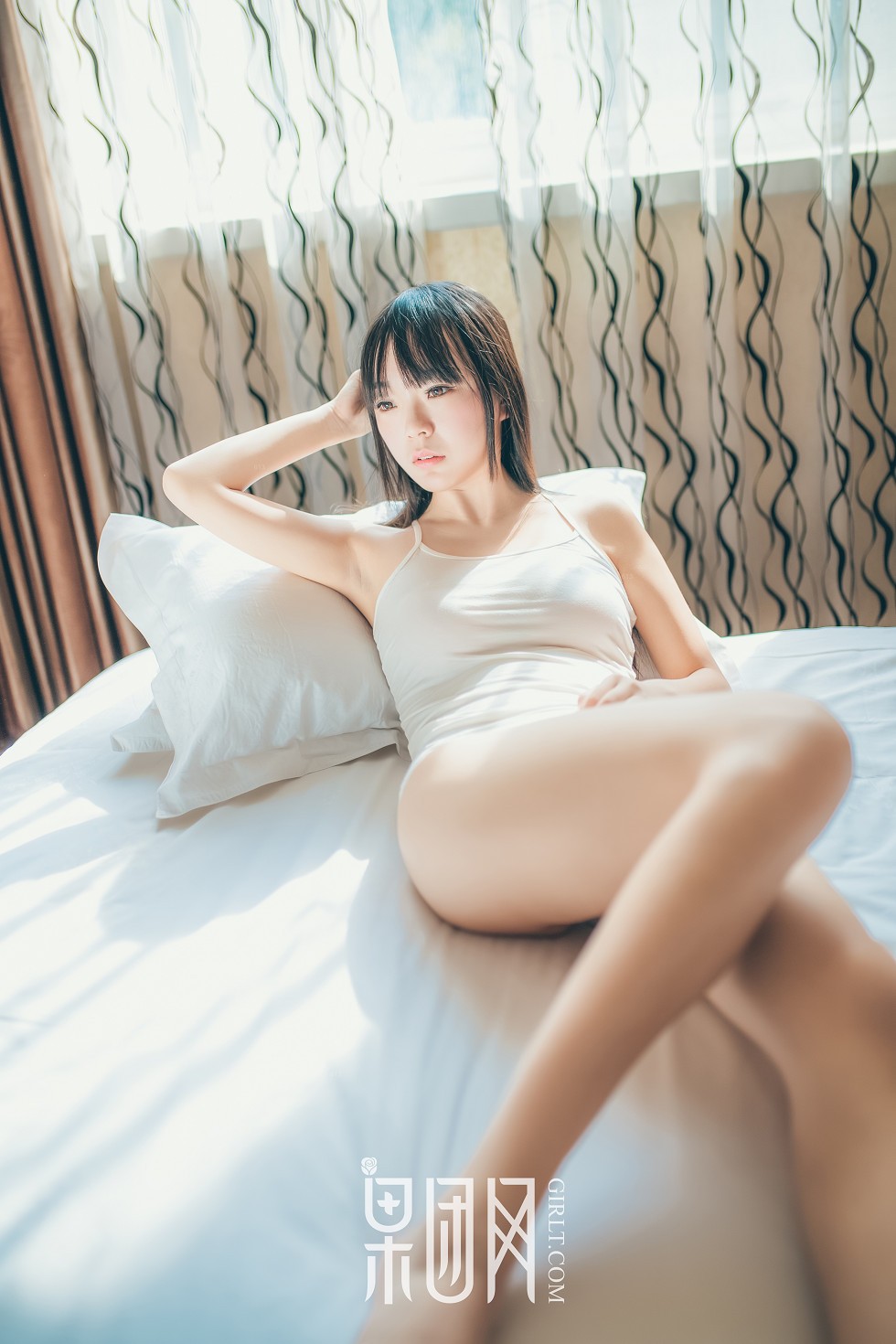 [GIRLT果团网]NO.034_似吉冈里帆少女嫩模居家私房白色内衣秀傲人美乳诱惑写真31P