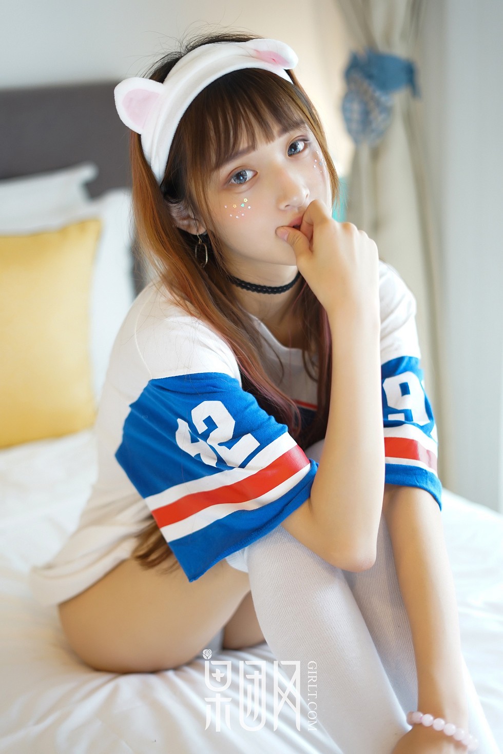 [GIRLT果团网]NO.036_嫩模little贝壳性感小狐狸居家粉嫩内衣系列甜美迷人写真55P