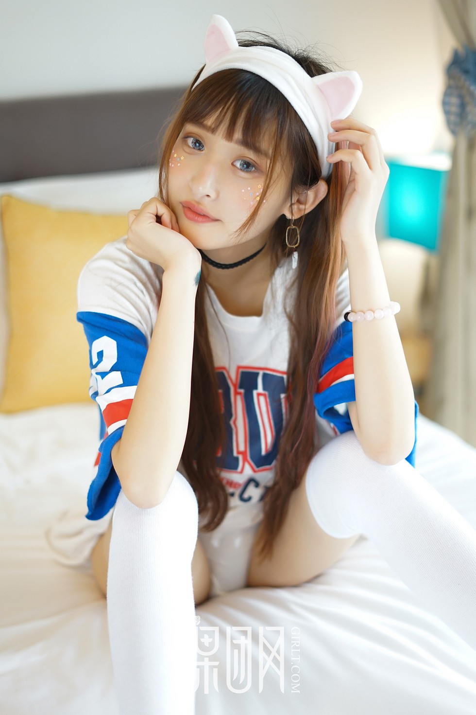 [GIRLT果团网]NO.036_嫩模little贝壳性感小狐狸居家粉嫩内衣系列甜美迷人写真55P