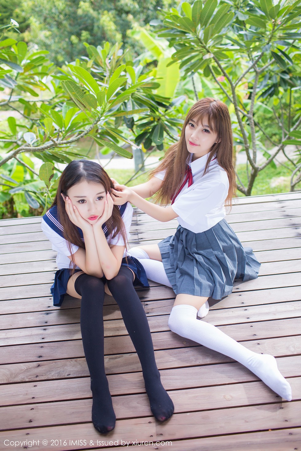 [IMISS爱蜜社]Vol.133_嫩模赵小米Kitty&sugar小甜心CC苏梅岛旅拍性感姐妹花31P