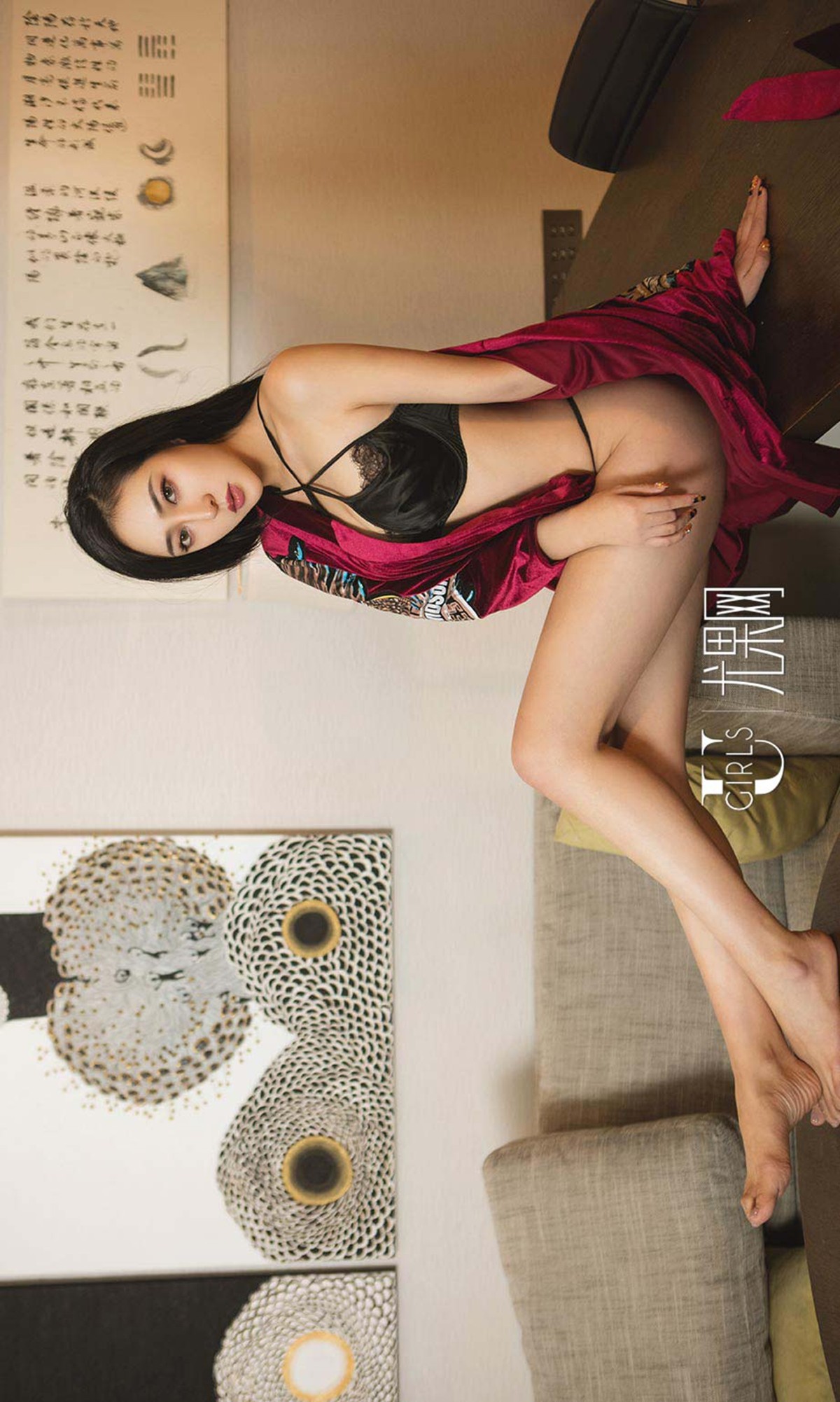 [Ugirls爱尤物]No.602_嫩模Lucky居家私房内衣系列秀傲人美胸完美身材诱惑写真40P