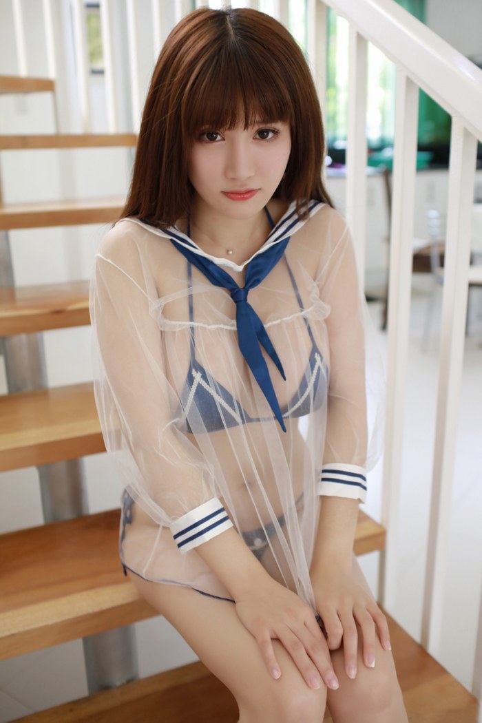 少妇娇萌萌透明薄纱尽显白嫩豪乳(图34)