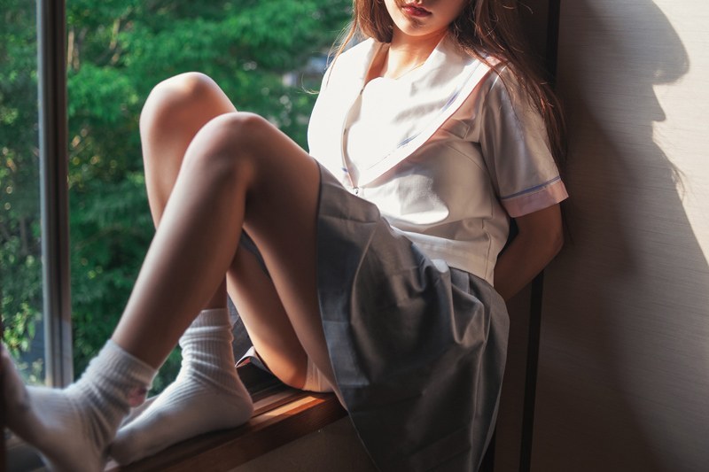 可爱学妹夏美酱放课后清凉三点太可口(图47)