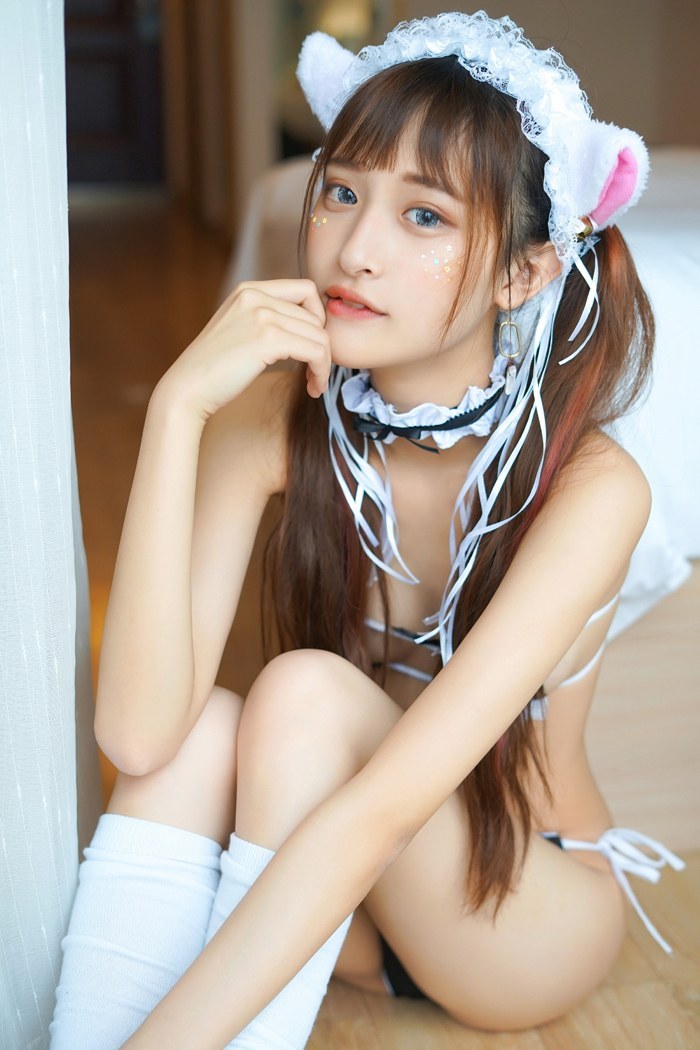 娇俏少女贝壳女仆装演绎制服诱惑(图48)