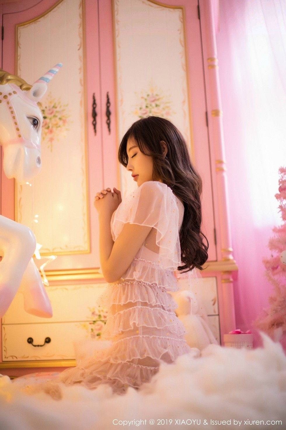 [XiaoYu画语界]Vol.059_女神杨晨晨sugar圣诞主题性感内衣秀火辣身材诱惑写真45P