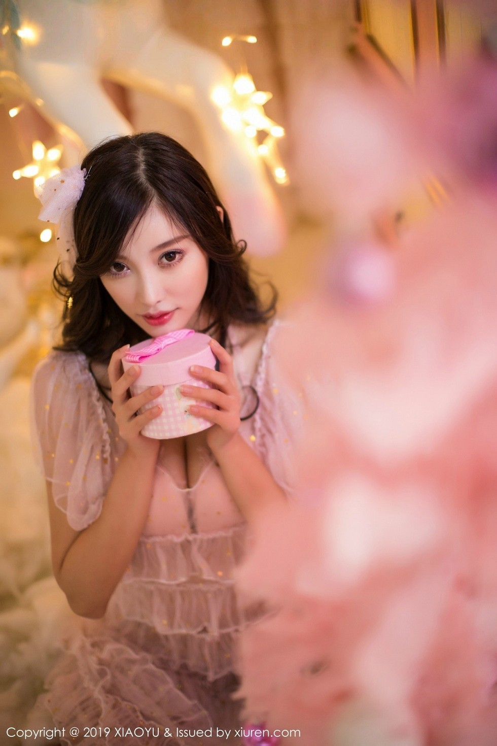 [XiaoYu画语界]Vol.059_女神杨晨晨sugar圣诞主题性感内衣秀火辣身材诱惑写真45P