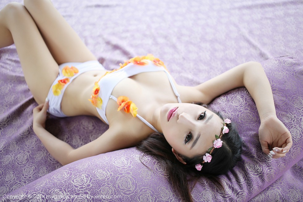 [MyGirl美媛馆]Vol.044_嫩模Anna徐子琦三亚旅拍漂亮花仙子性感比基尼写真54P