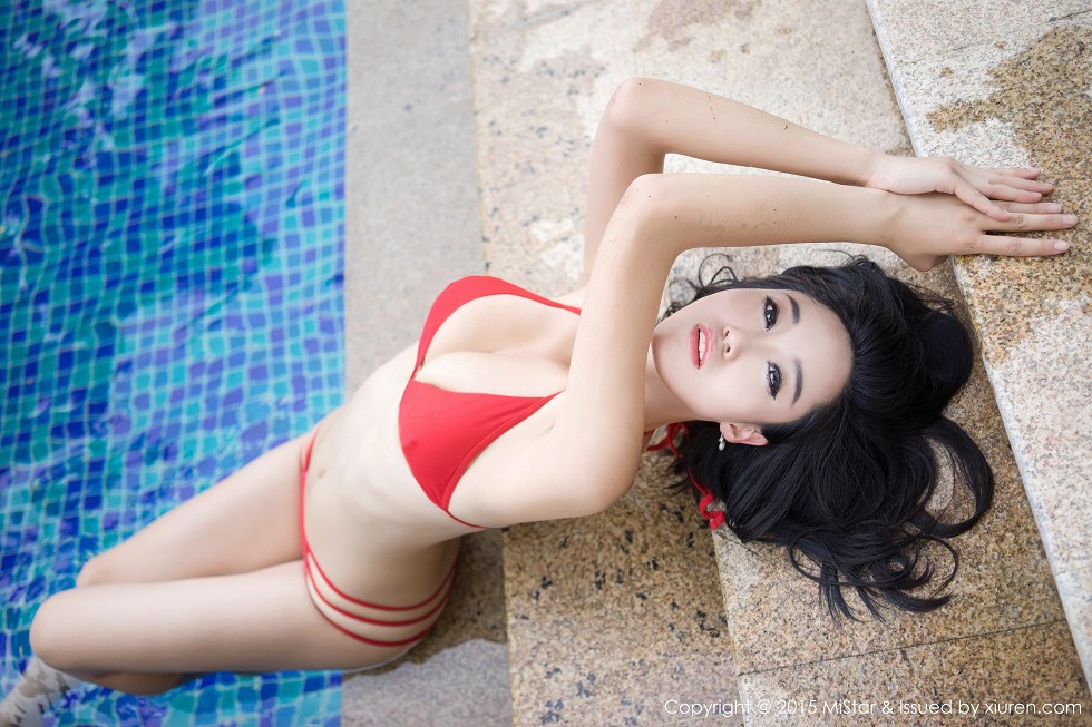 [MiStar魅妍社]Vol.027_嫩模Ashely丽丽三亚旅拍黑色情趣薄纱白嫩美乳诱惑60P