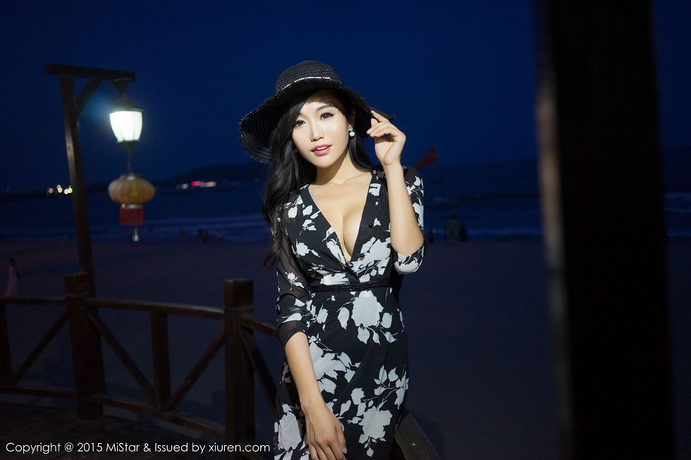 [MiStar魅妍社]Vol.027_嫩模Ashely丽丽三亚旅拍黑色情趣薄纱白嫩美乳诱惑60P