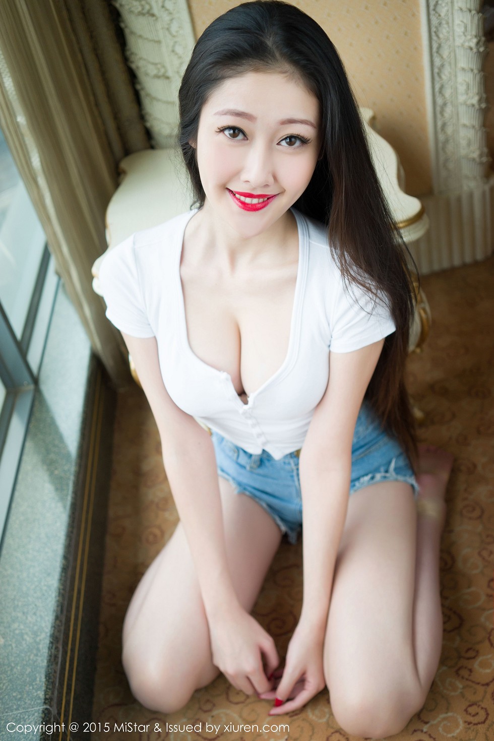 [MiStar魅妍社]Vol.028_嫩模夏妍baby居家私房黑色蕾丝内裤诱惑翘臀写真60P