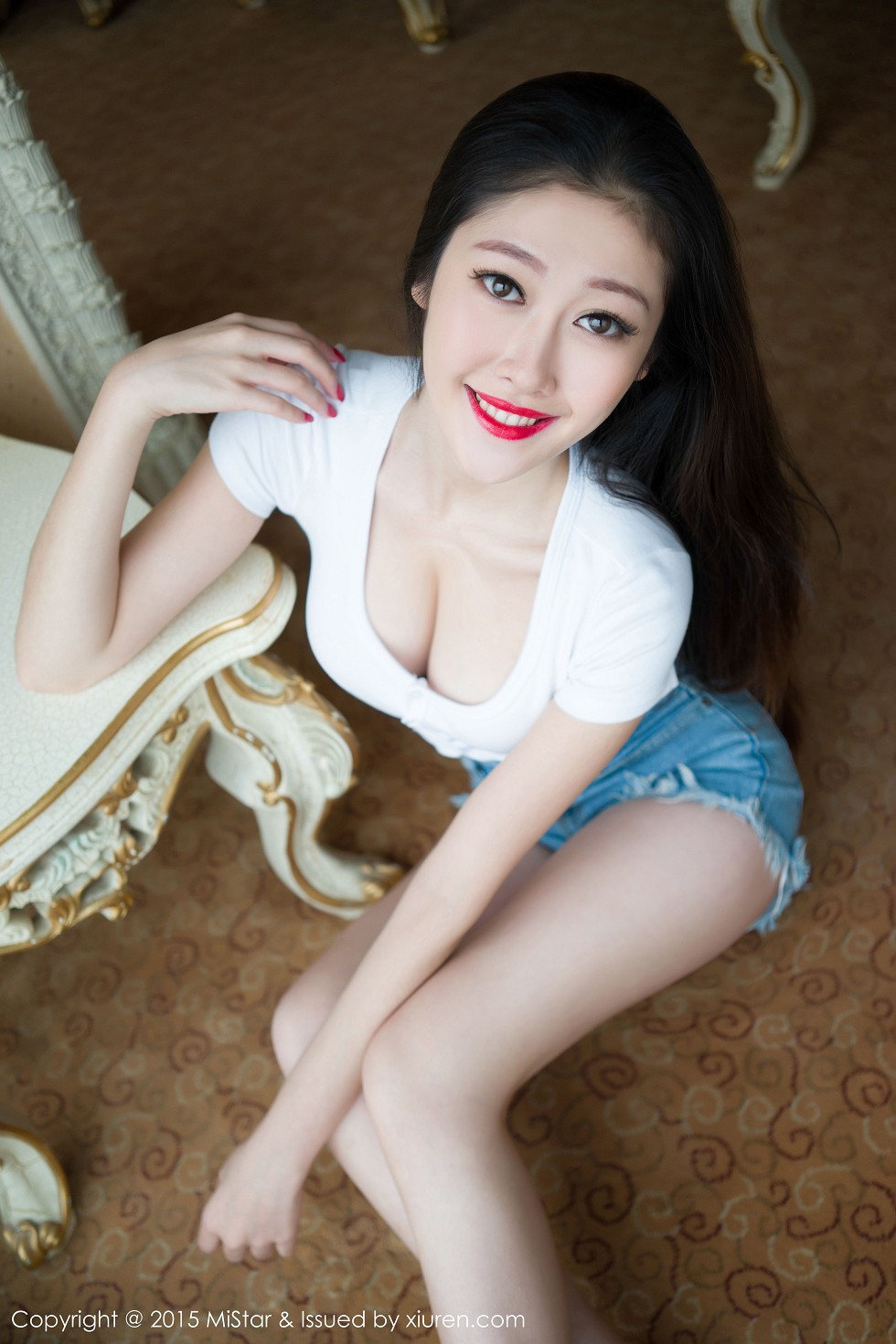 [MiStar魅妍社]Vol.028_嫩模夏妍baby居家私房黑色蕾丝内裤诱惑翘臀写真60P