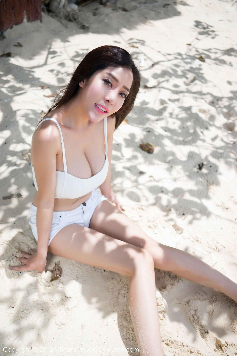 [MiStar魅妍社]Vol.043_嫩模陈欣普吉岛旅拍白色比基尼完美曲线豪乳诱惑60P