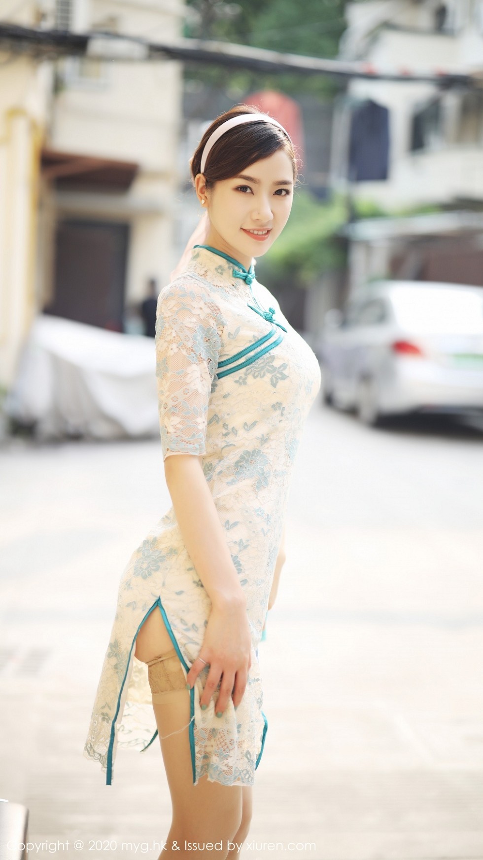 [MyGirl美媛馆]Vol.446_模特方子萱私房古韵旗袍配现代丝袜秀高挑身材诱惑写真105P
