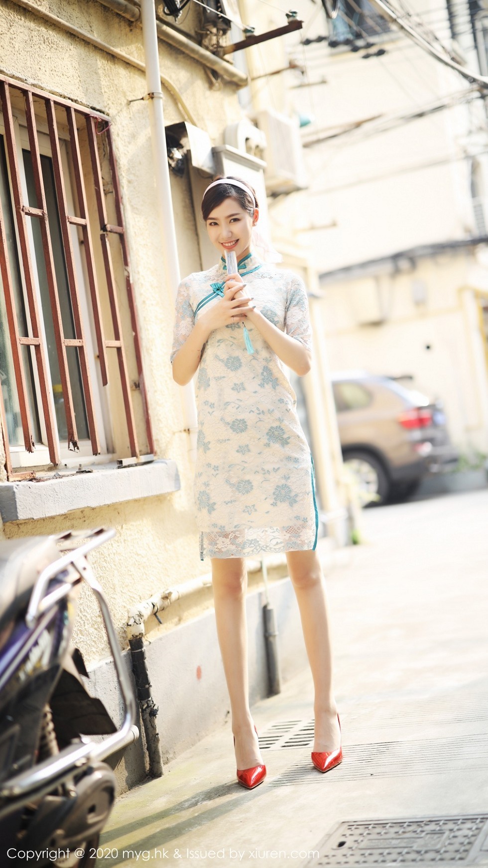 [MyGirl美媛馆]Vol.446_模特方子萱私房古韵旗袍配现代丝袜秀高挑身材诱惑写真105P