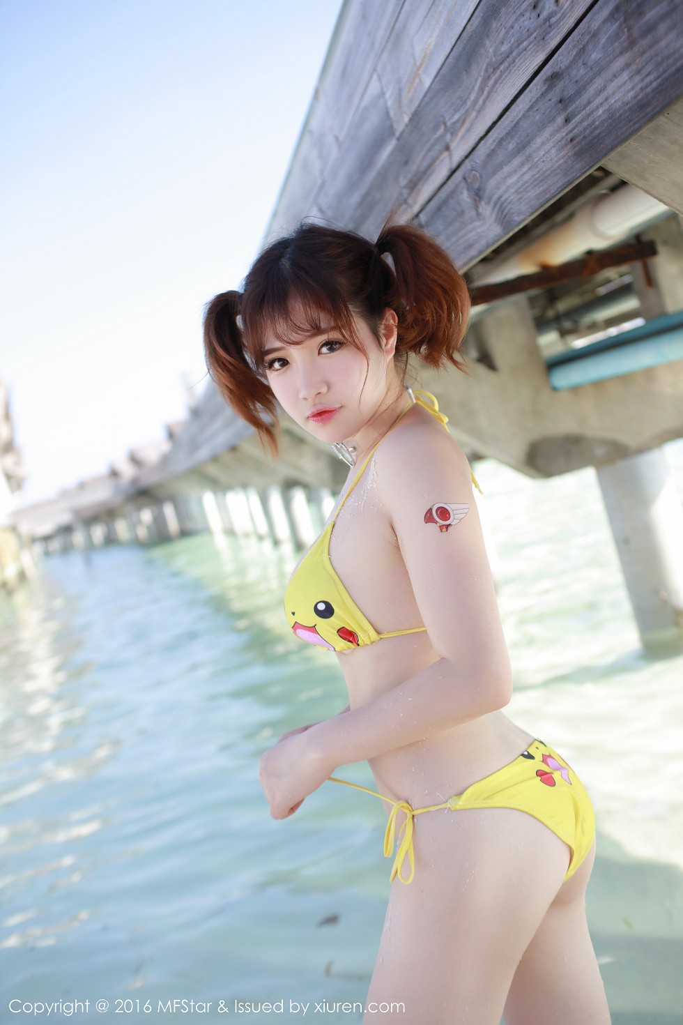 [MFStar模范学院]Vol.056_嫩模徐cake马尔代夫旅拍运动风内衣秀白嫩豪乳写真52P