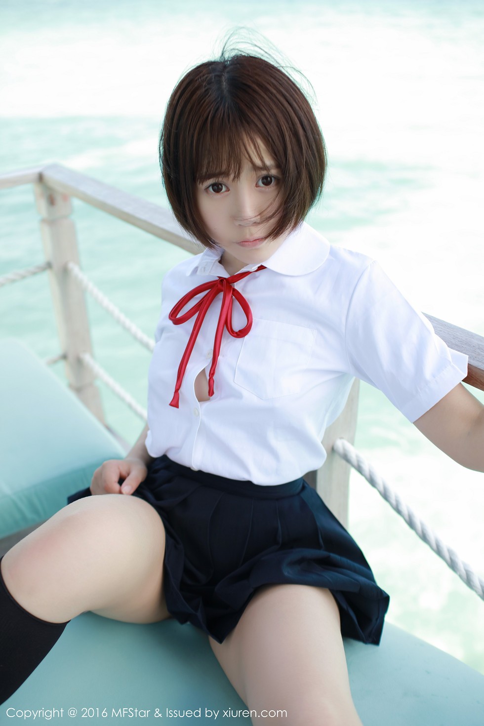 [MFStar模范学院]Vol.057_Evelyn艾莉马尔代夫旅拍性感比基尼白嫩肌肤写真53P