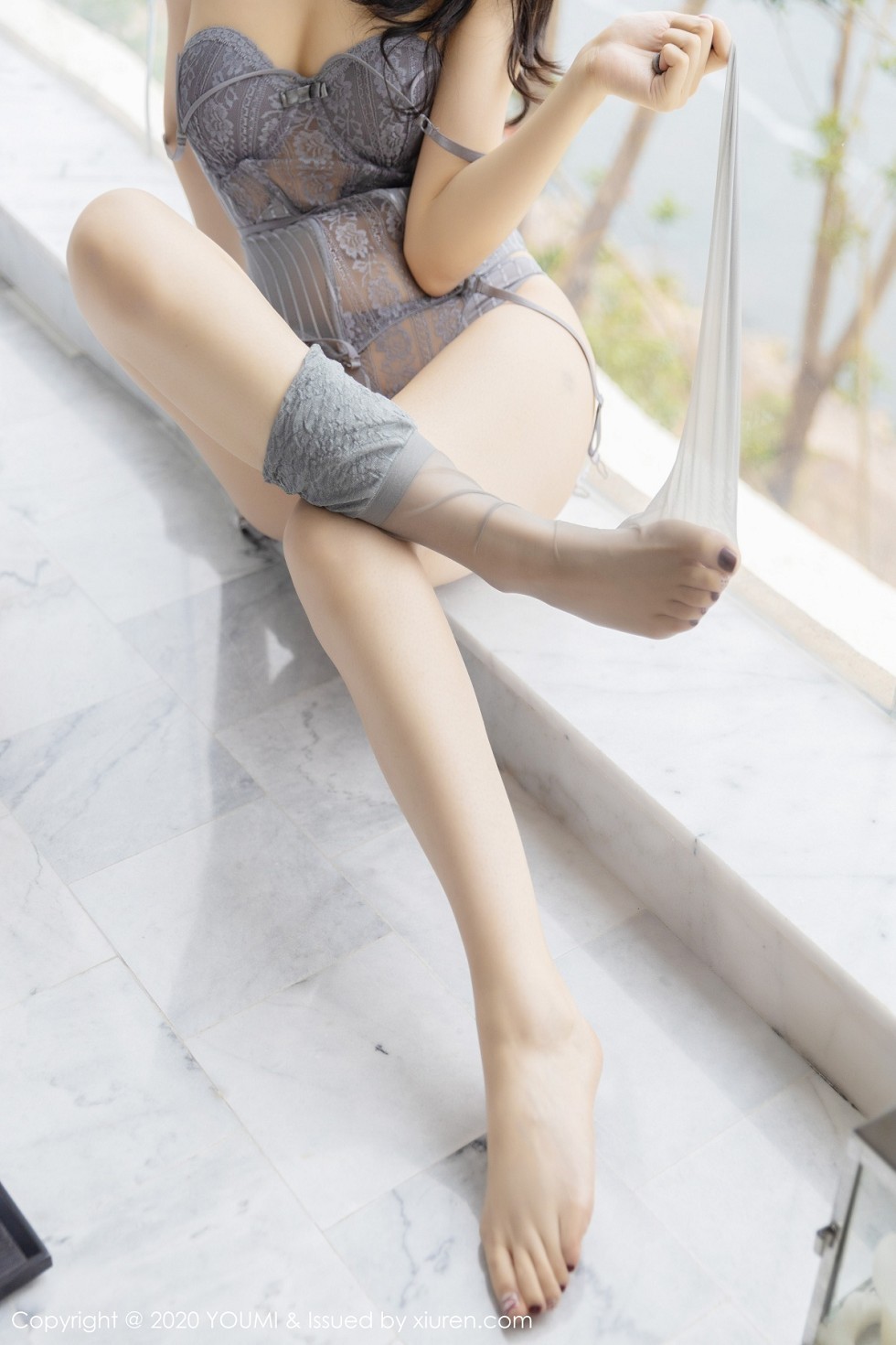 [YouMi尤蜜荟]Vol.503_女神Angela小热巴大理旅拍缕空情趣内衣配吊带丝袜诱惑写真68P