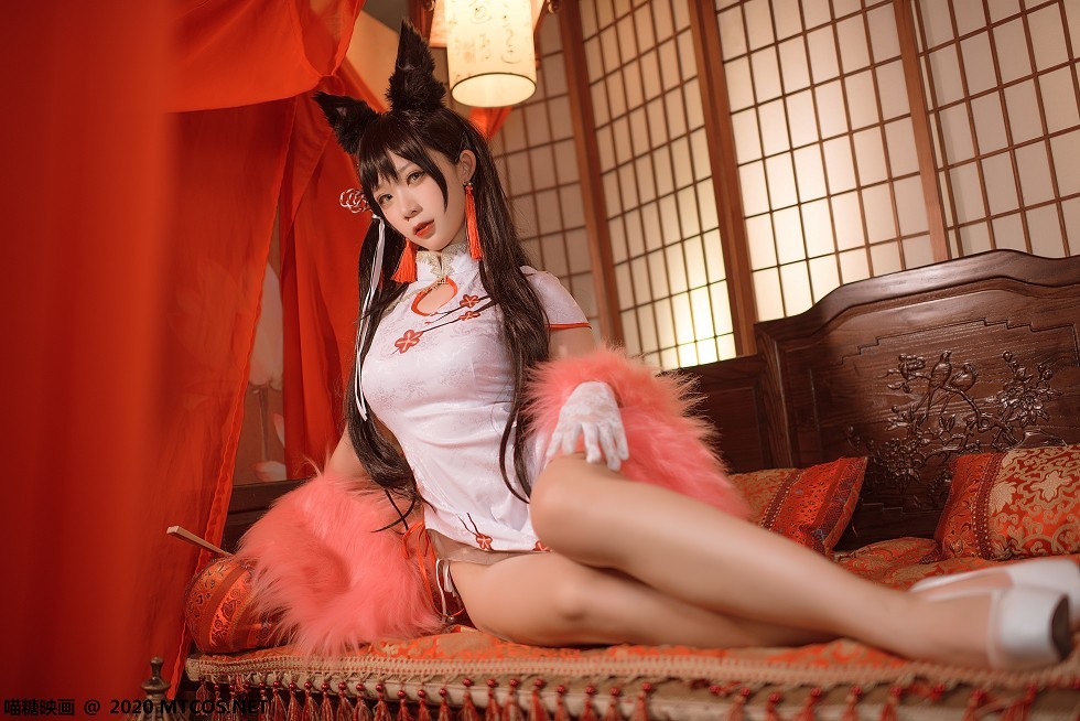 [喵糖映画]HML.028_爱宕旗袍美女私房猫女郎装扮高开旗袍秀白嫩美腿诱惑写真20P