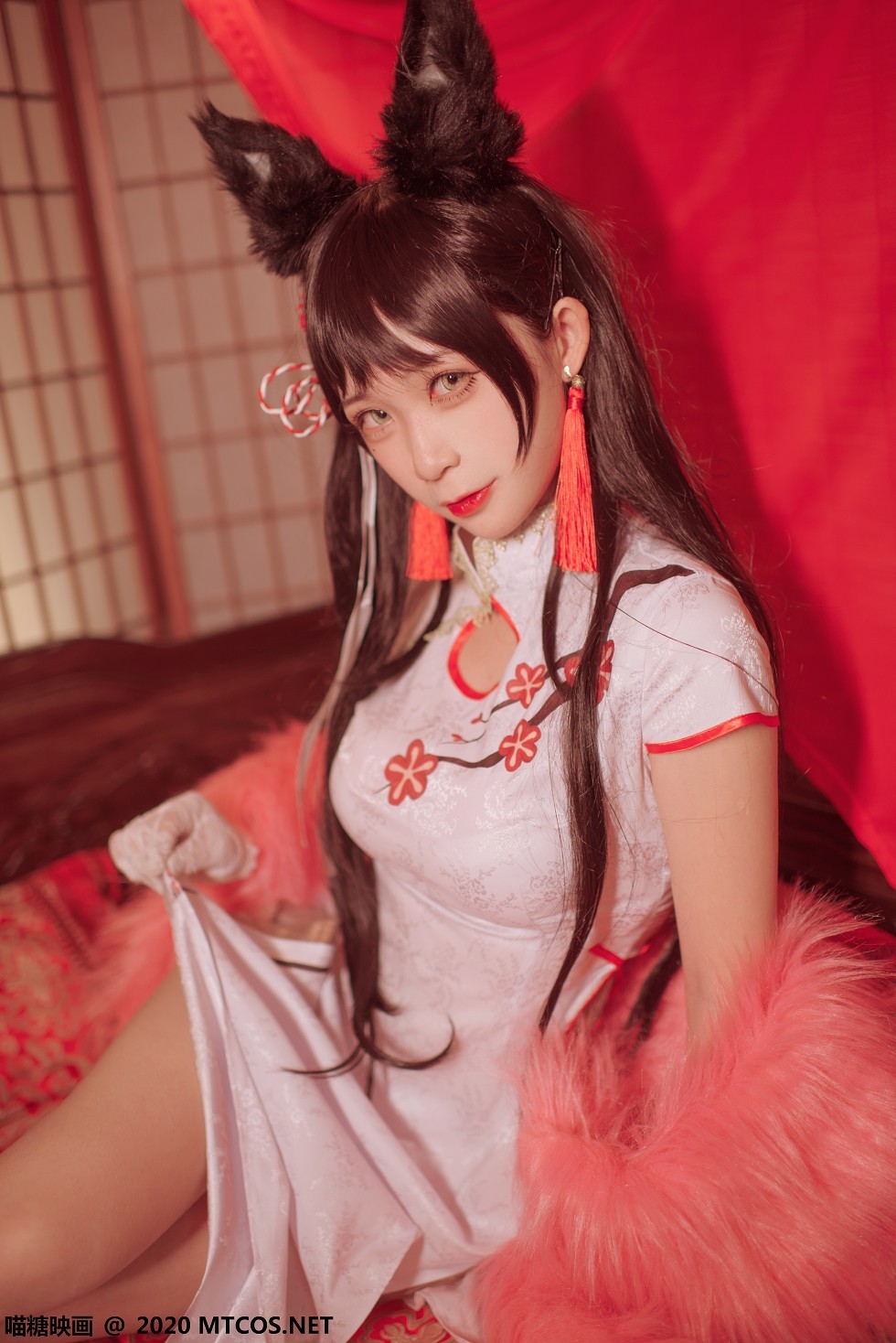 [喵糖映画]HML.028_爱宕旗袍美女私房猫女郎装扮高开旗袍秀白嫩美腿诱惑写真20P