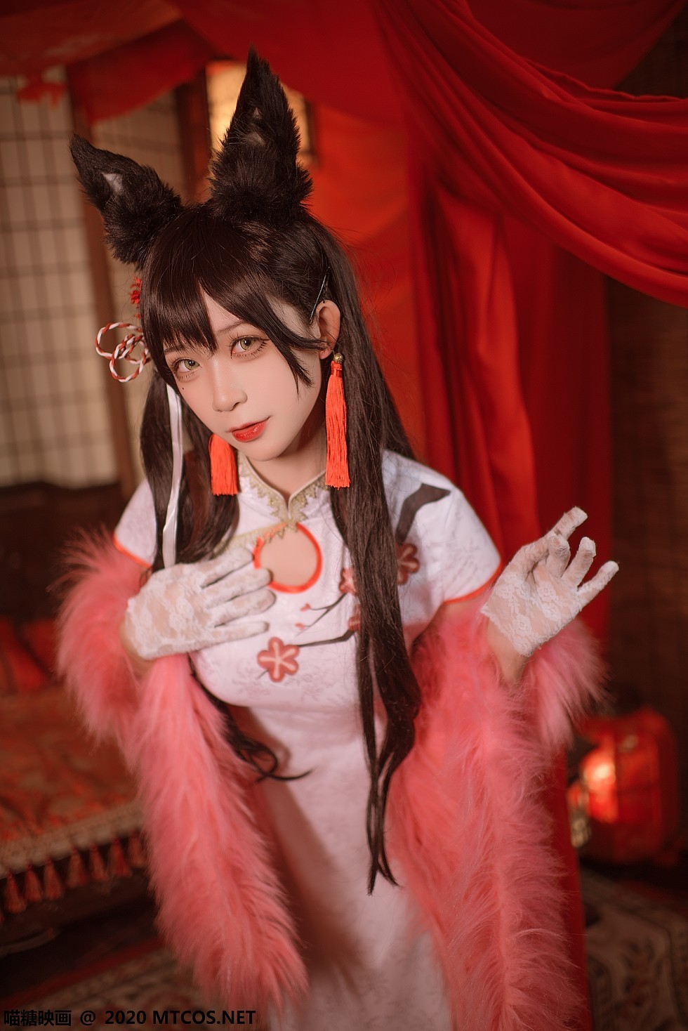 [喵糖映画]HML.028_爱宕旗袍美女私房猫女郎装扮高开旗袍秀白嫩美腿诱惑写真20P