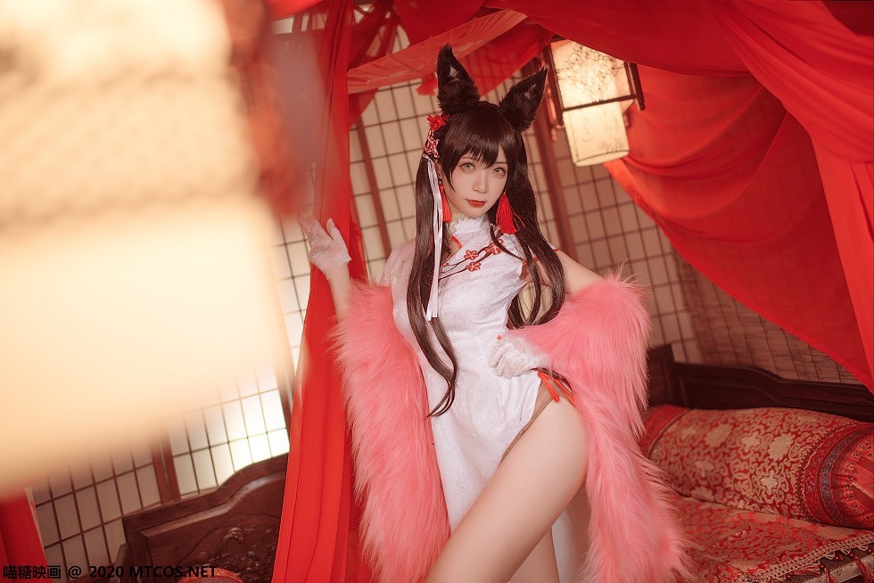 [喵糖映画]HML.028_爱宕旗袍美女私房猫女郎装扮高开旗袍秀白嫩美腿诱惑写真20P