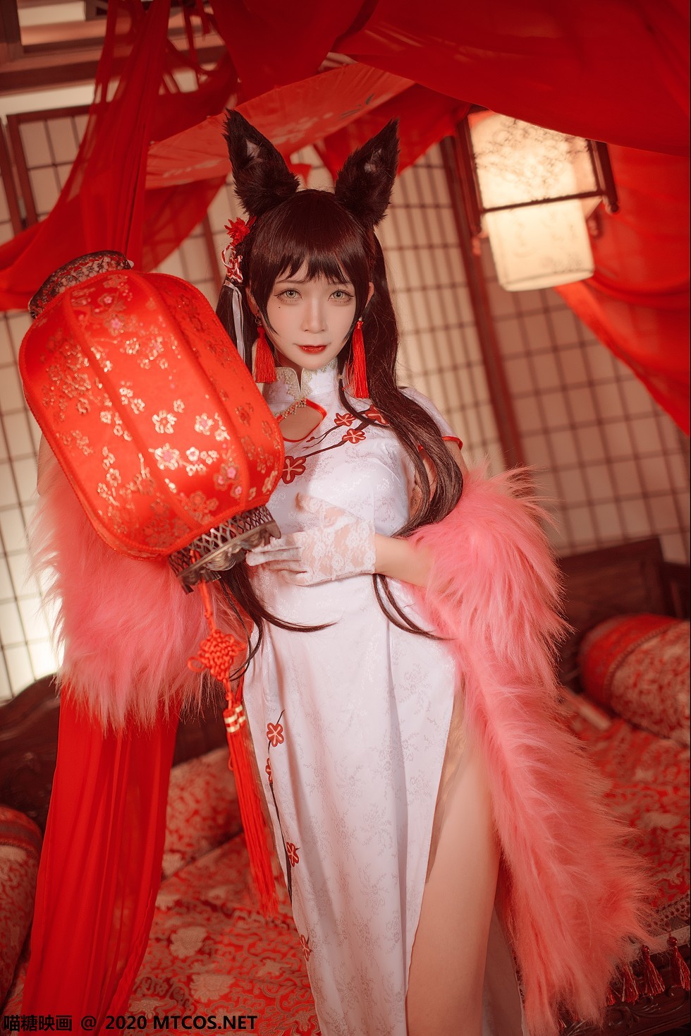 [喵糖映画]HML.028_爱宕旗袍美女私房猫女郎装扮高开旗袍秀白嫩美腿诱惑写真20P