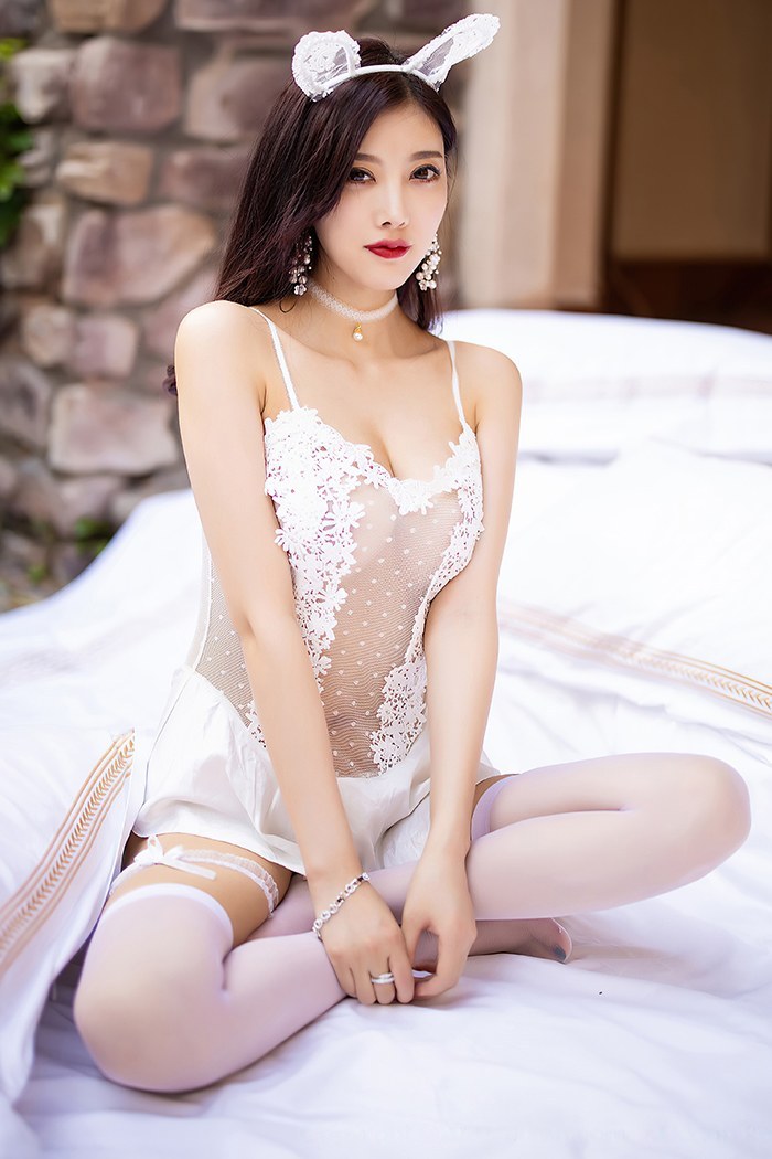 绒绒小兔杨晨晨透明蕾丝明艳欲滴(图34)