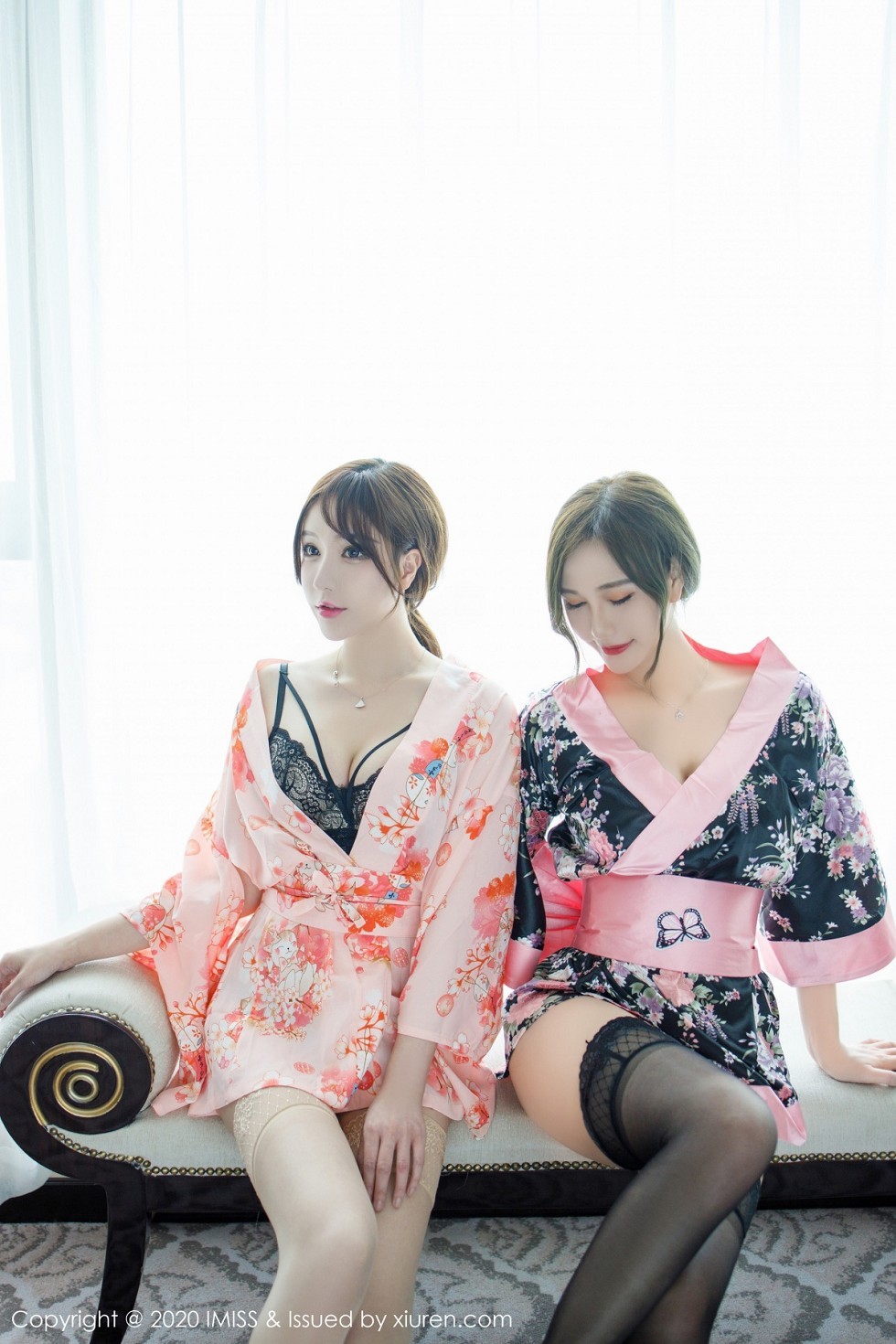 [IMISS爱蜜社]Vol.493_丽质模特Lavinia肉肉＆LindaLinda私房性感内衣完美诱惑写真73P