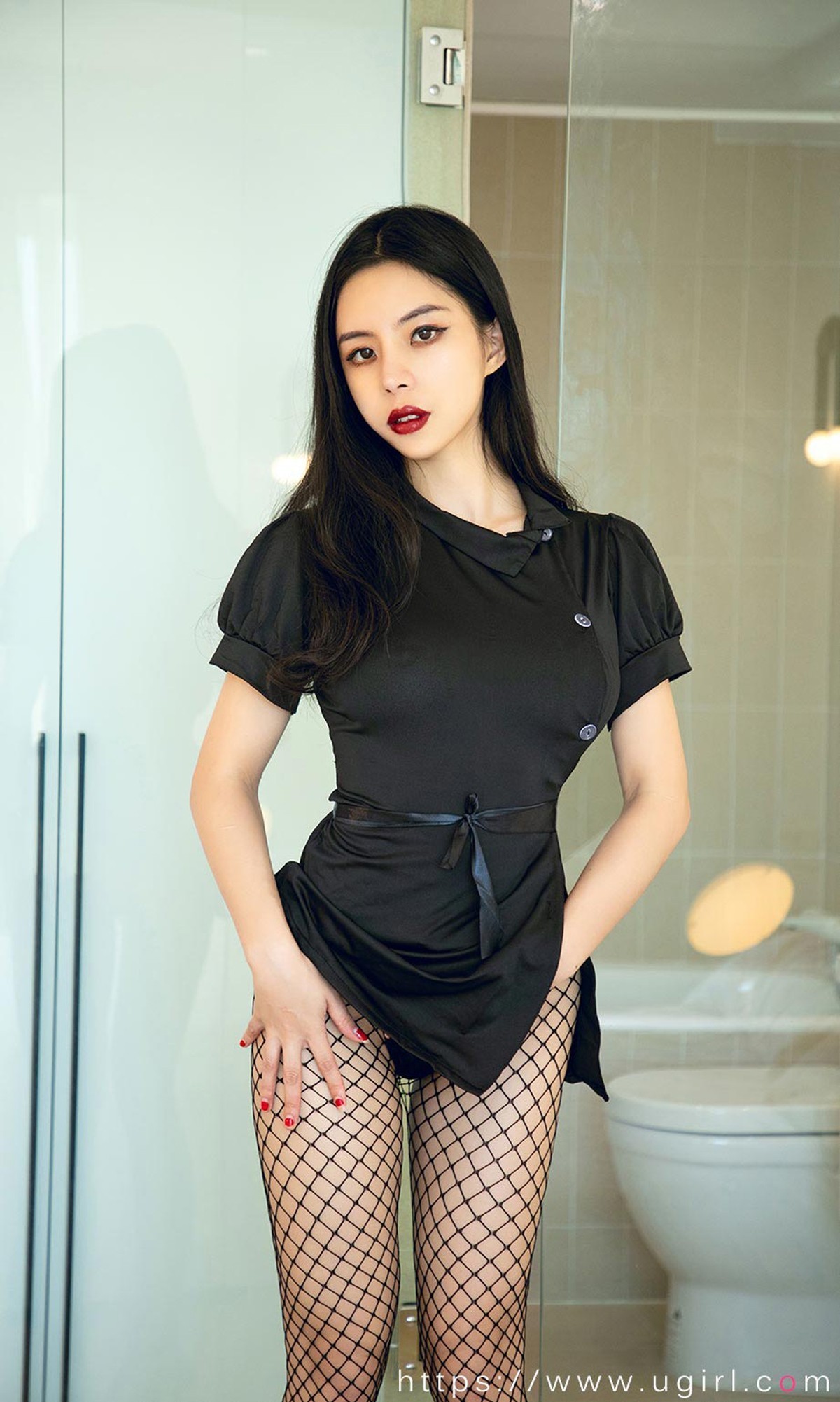 [Ugirls爱尤物]No.1920_嫩模Riri清纯的欲火主题私房性感内衣秀完美身材诱惑写真35P
