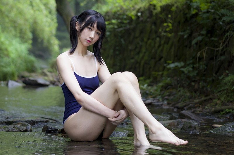 激萌学生妹魔物喵黑丝制服野外露出(图81)