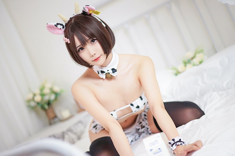 奶牛女仆晓美嫣羞涩微乳奶香四溢(图21)