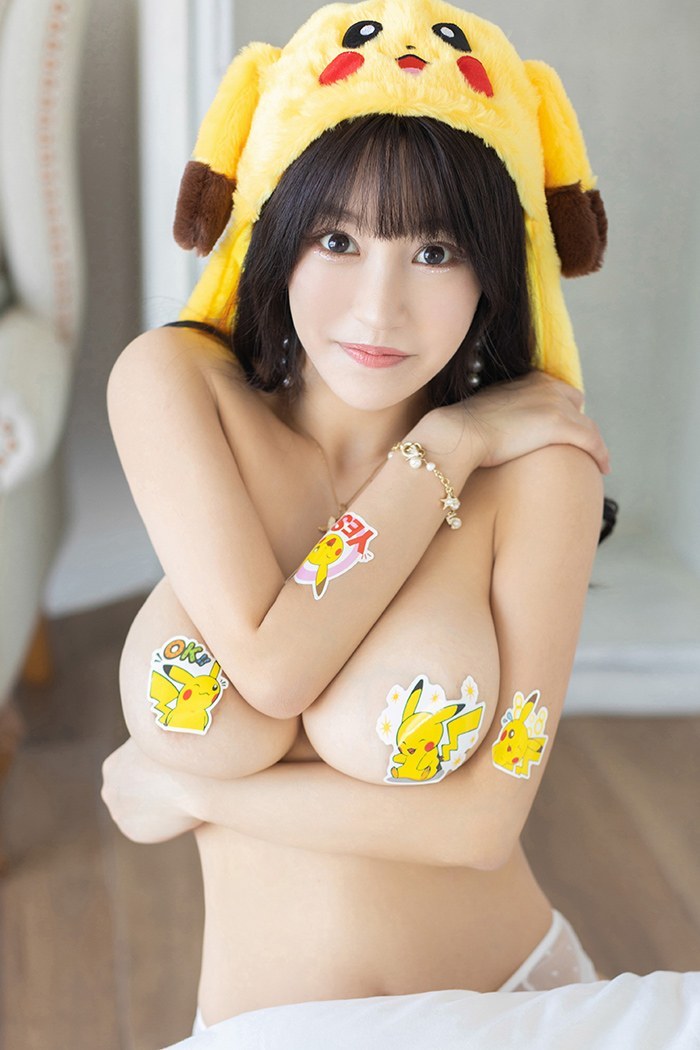 激萌皮卡丘朱可儿童颜巨乳可爱性感(图32)