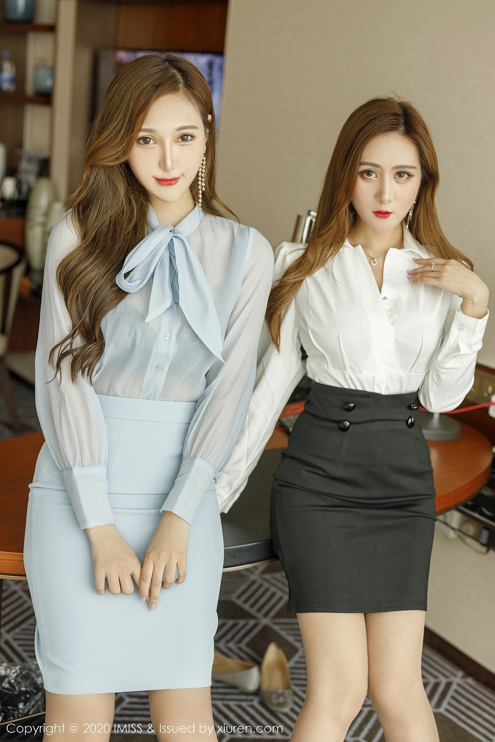 [IMISS爱蜜社]Vol.504_嫩模Lavinia肉肉＆蜜桃cc私房0L主题性感蕾丝内衣惹火诱惑写真66P