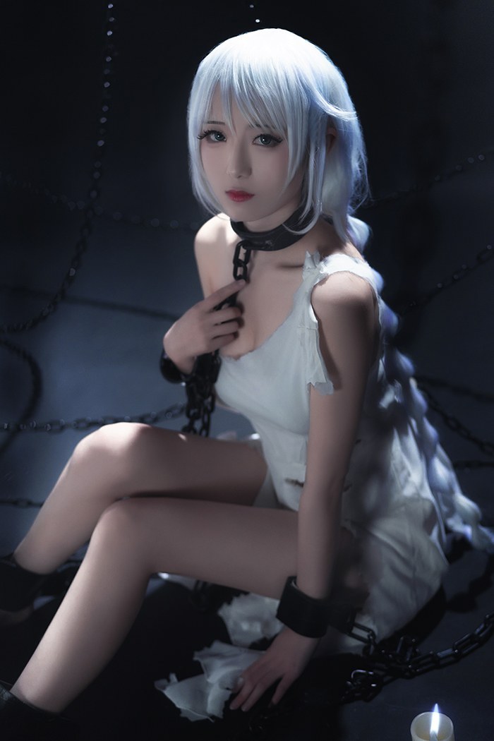 绝美COS铁板烧鬼舞禁欲束缚调教(图23)
