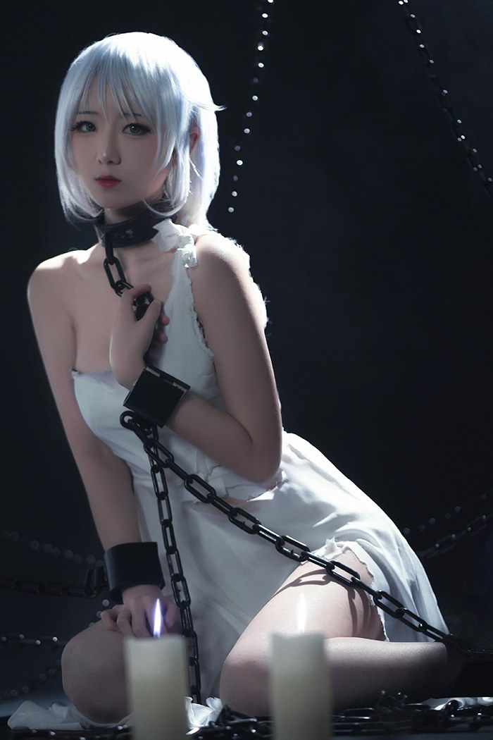 绝美COS铁板烧鬼舞禁欲束缚调教(图26)