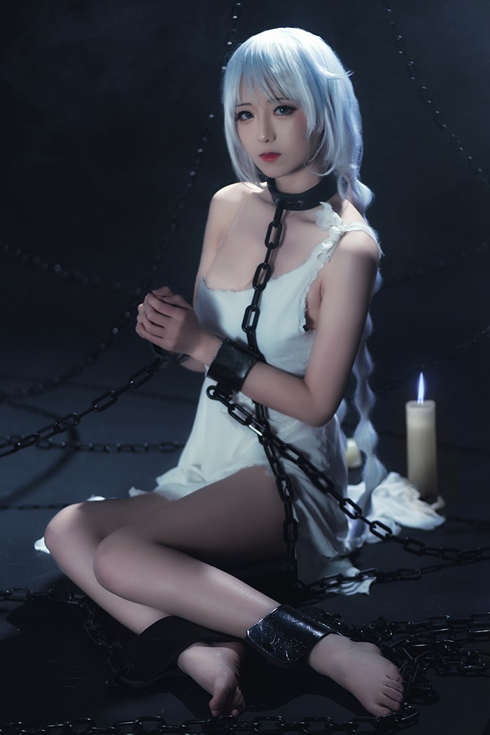绝美COS铁板烧鬼舞禁欲束缚调教(图30)
