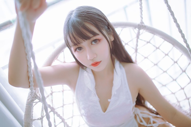 抖娘＆不呆猫的黑白旗袍与丝袜调情(图37)