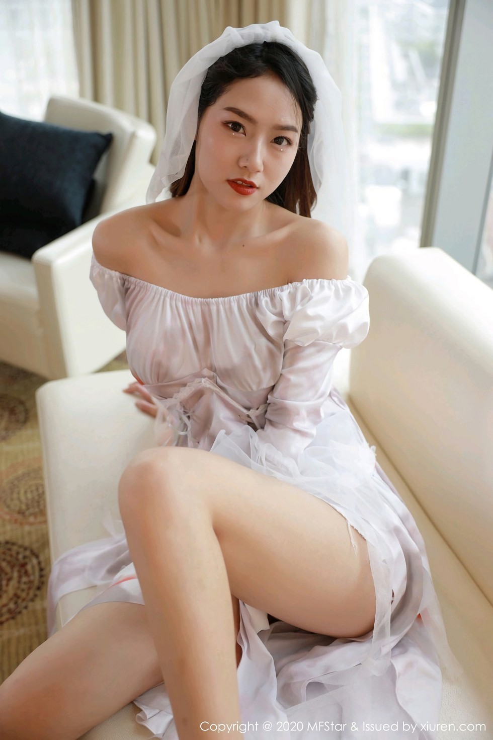 [MFStar模范学院]Vol.408_嫩模方子萱万圣节鬼新娘主题撩裙露蕾丝内裤诱惑写真61P