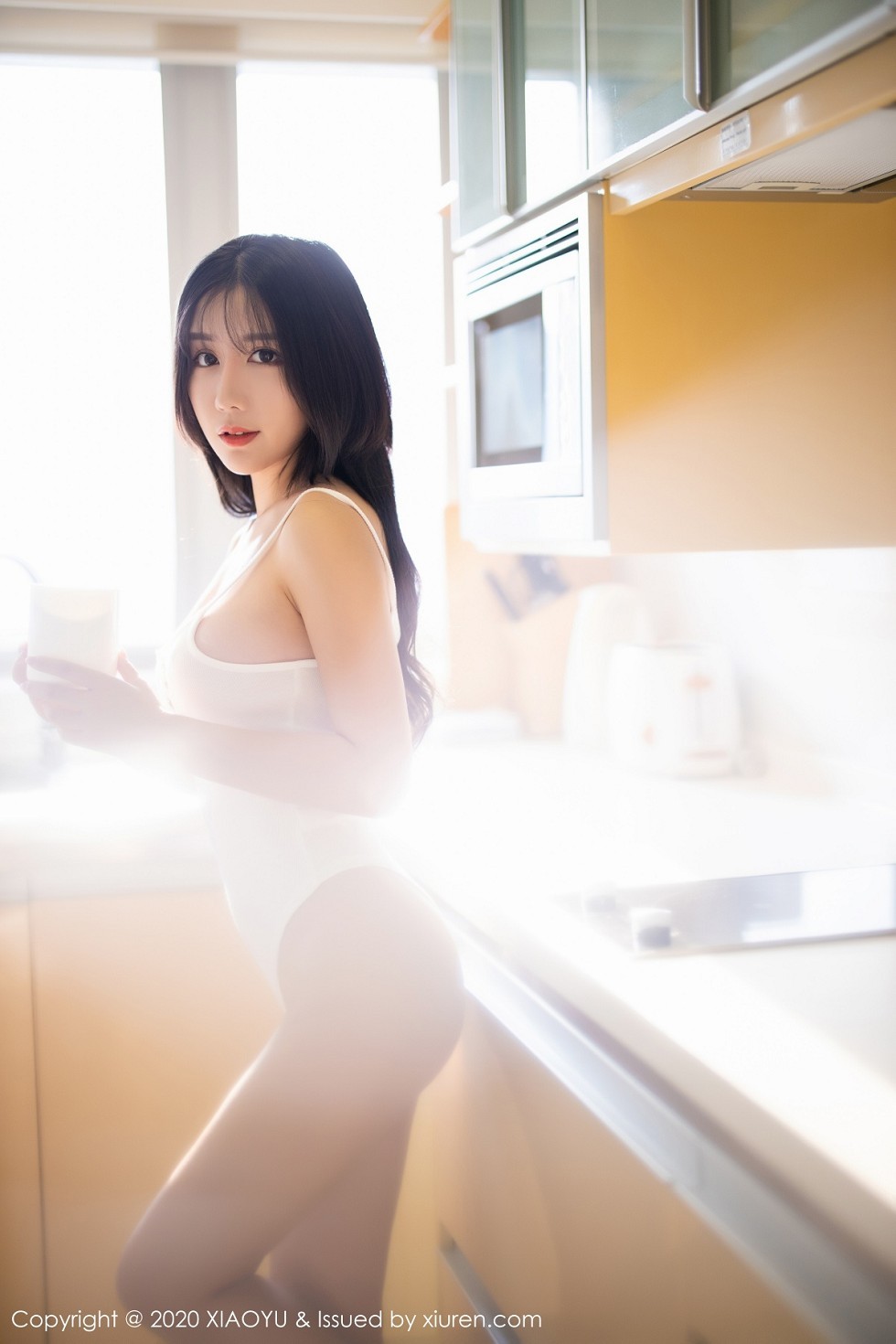 [XiaoYu画语界]Vol.406_嫩模陈梦babe私房白色日系吊带秀完美身材光滑诱人写真76P